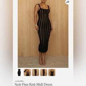 JLUXLABEL Tan and Black Knit Cardigan